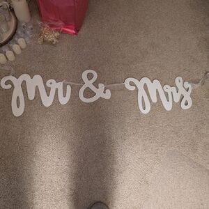 Mr. And Mrs. Wooden Sign